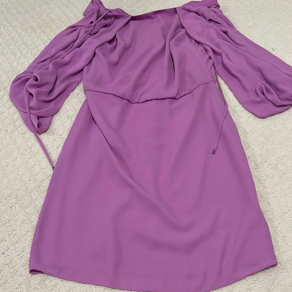 Halston heritage lilac dress size 2